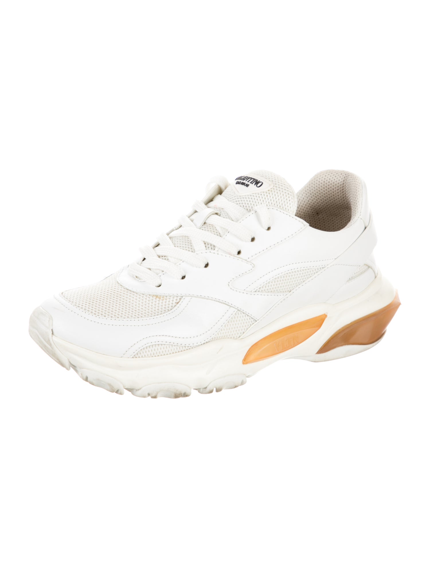 Valentino Mesh Colorblock Pattern Chunky Sneakers