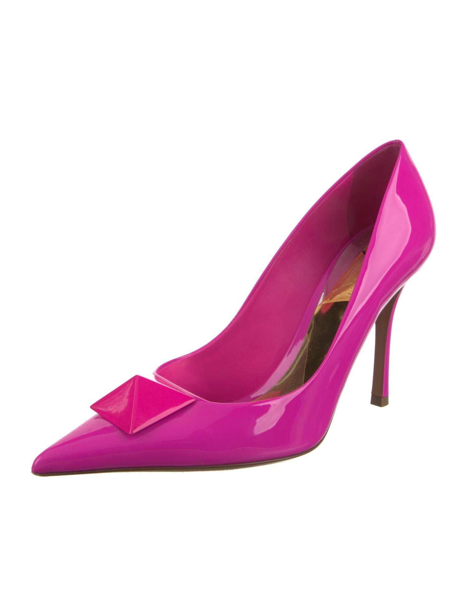 Valentino Rockstud Accents Patent Leather Pumps