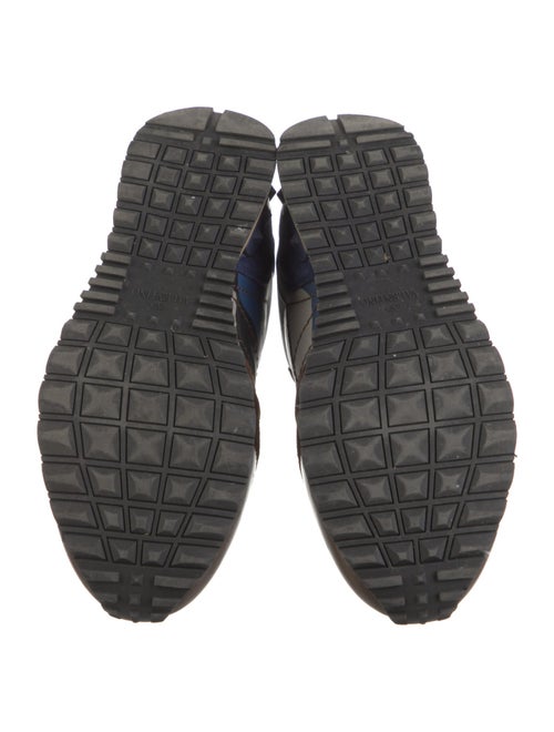 Valentino Rockstud Accents Leather Athletic Sneakers