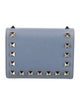 Valentino Rockstud Accents Leather Compact Wallet