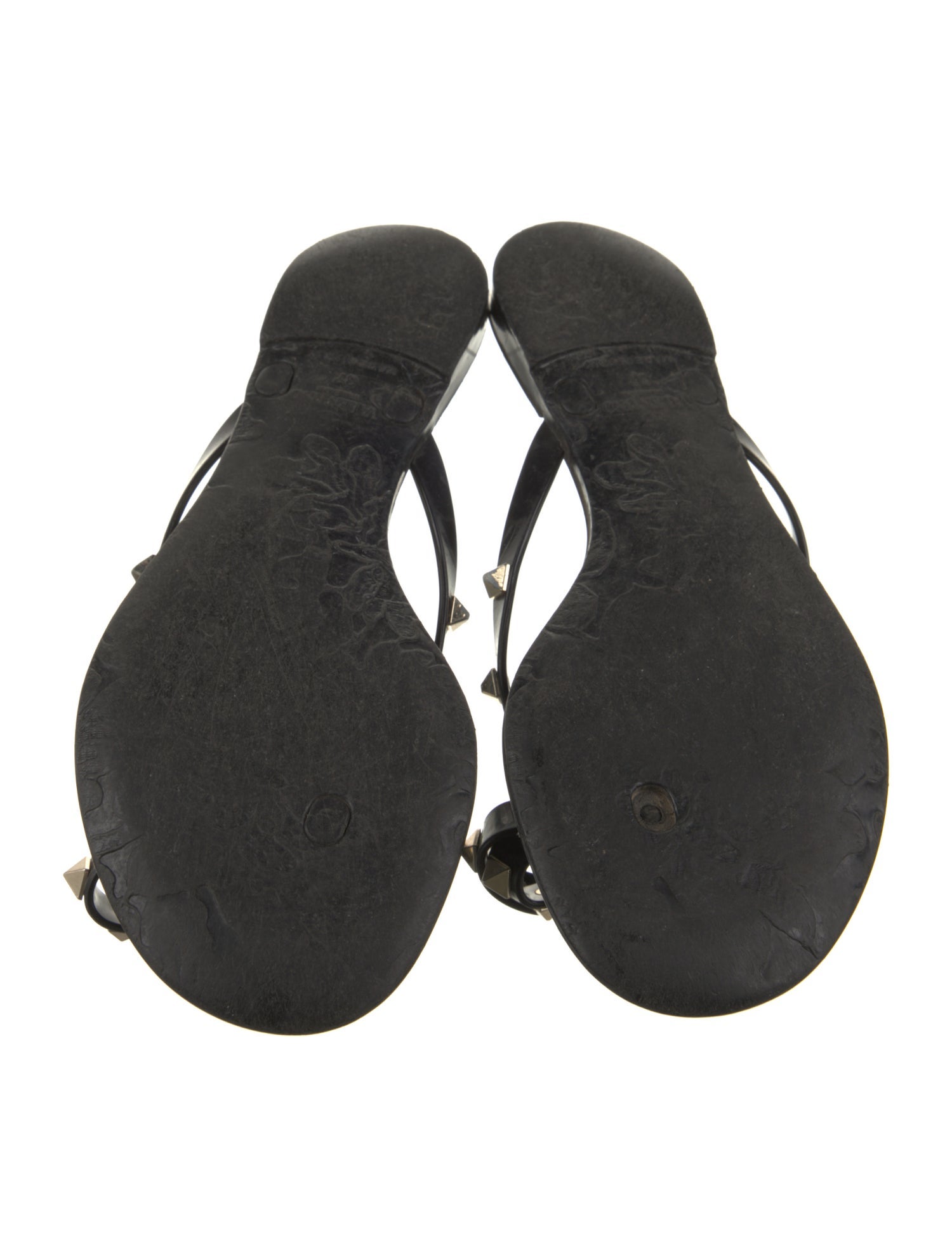 Valentino Rockstud Accents Rubber Slides