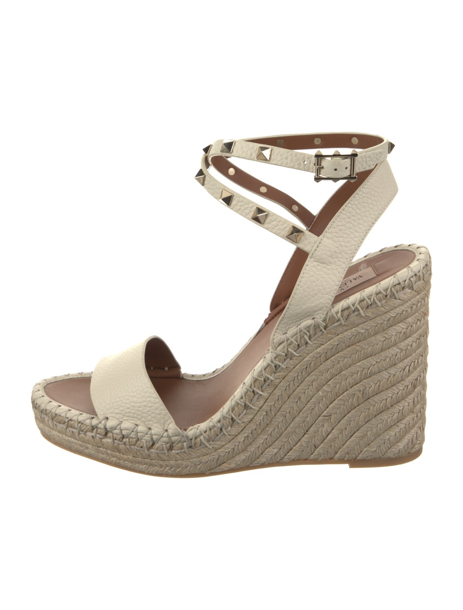 Valentino Leather Espadrilles