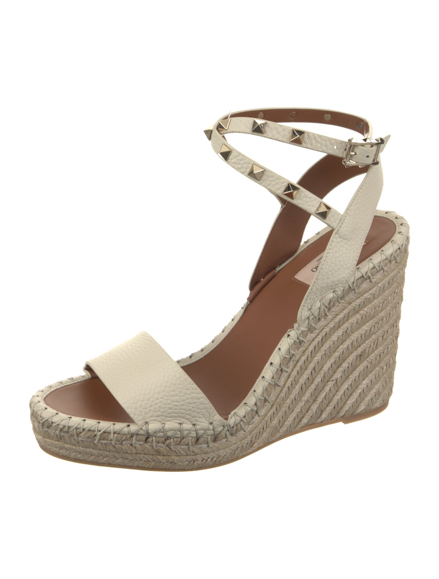 Valentino Leather Espadrilles