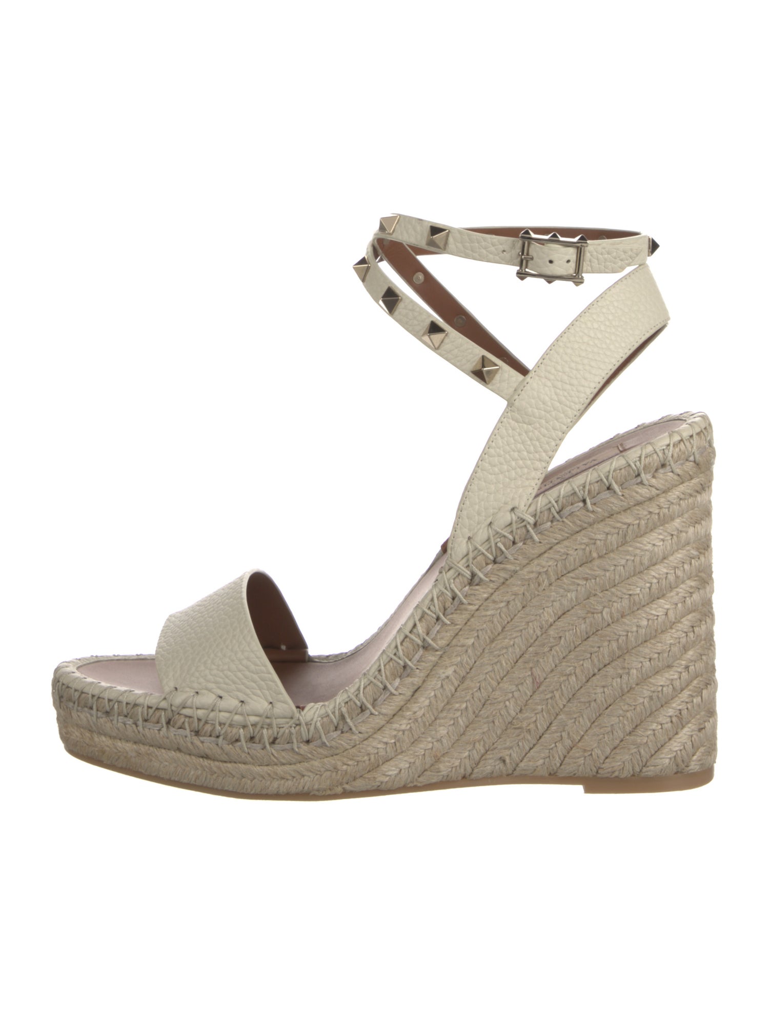 Valentino Leather Espadrilles