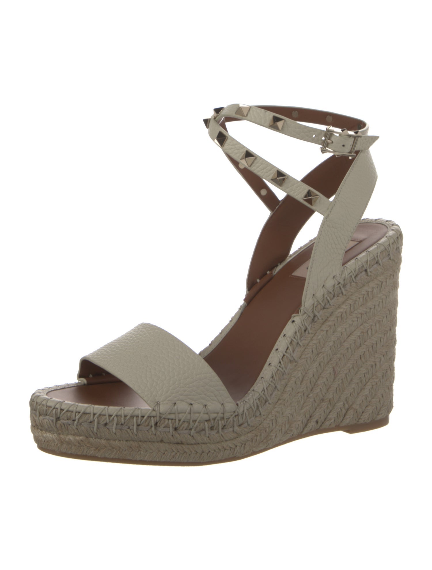 Valentino Leather Espadrilles