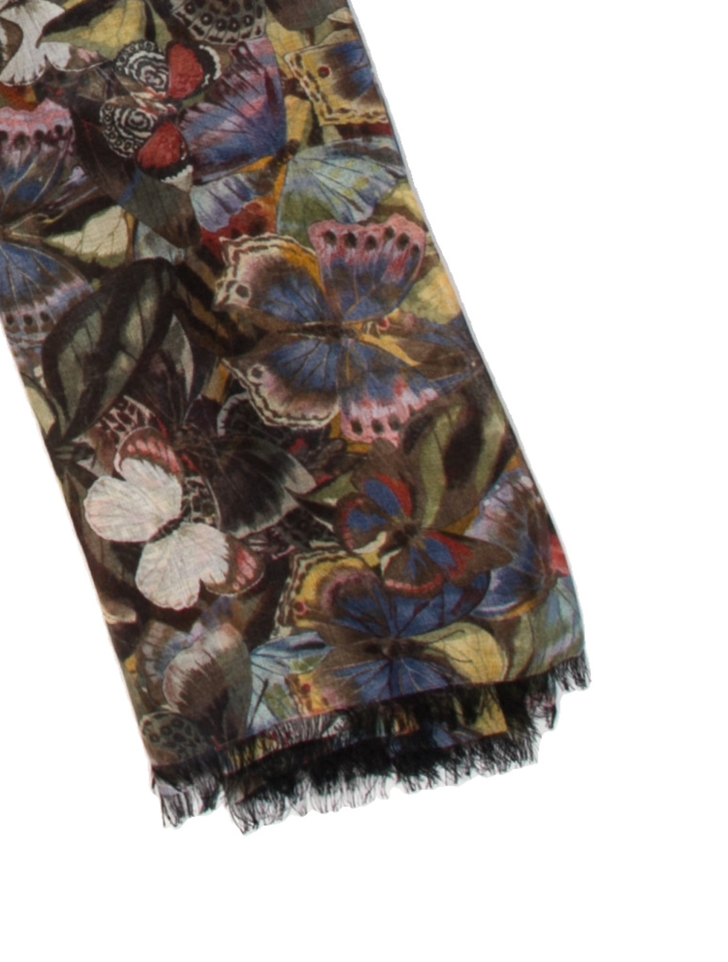 Valentino Cashmere Floral Print Shawl