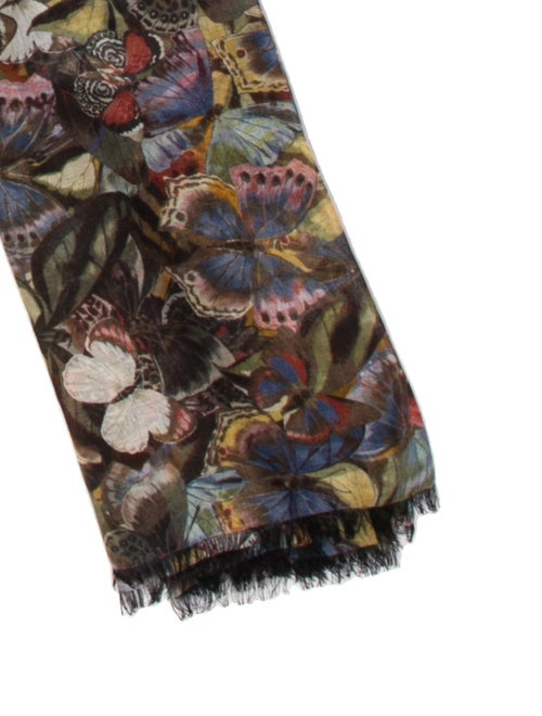 Valentino Cashmere Floral Print Shawl