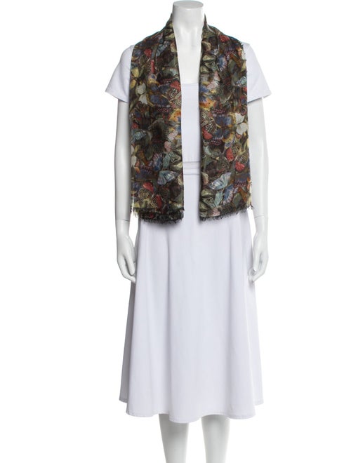 Valentino Cashmere Floral Print Shawl