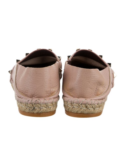 Valentino Rockstud Accents Leather Espadrilles