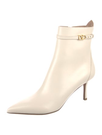 Valentino Rockstud Accents Leather Boots