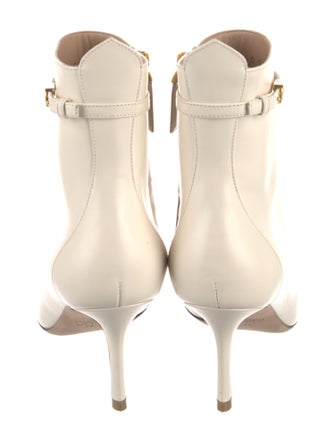 Valentino Rockstud Accents Leather Boots