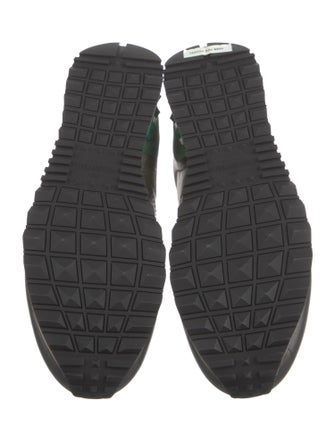 Valentino Suede Camouflage Print Sneakers