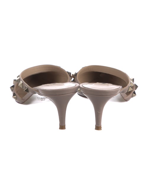 Valentino Rockstud Accents Leather Mules