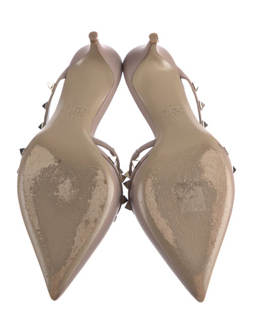 Valentino Rockstud Accents Leather Mules