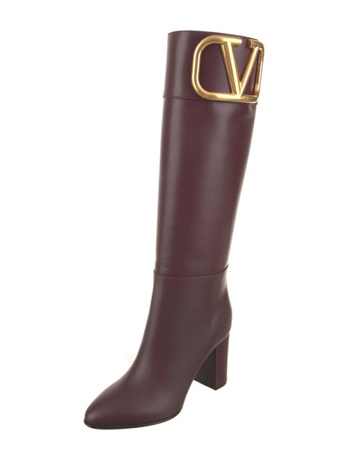 Valentino Leather Riding Boots