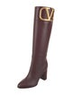Valentino Leather Riding Boots