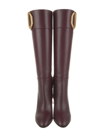 Valentino Leather Riding Boots
