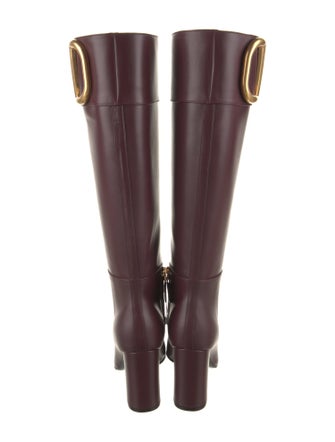Valentino Leather Riding Boots