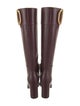 Valentino Leather Riding Boots