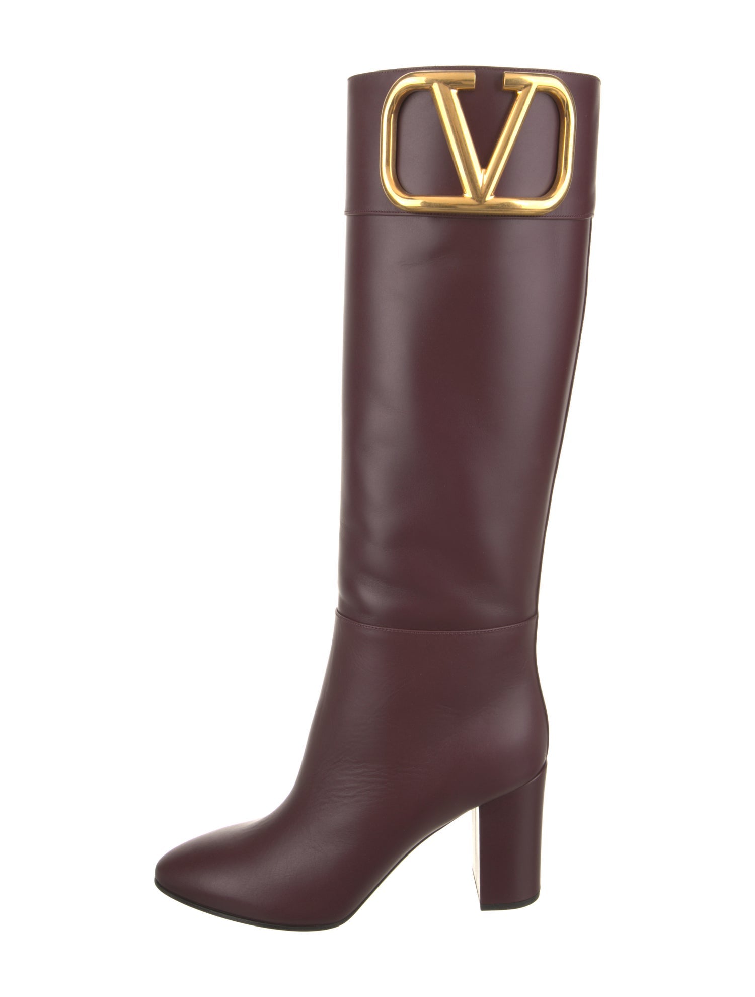 Valentino Leather Riding Boots