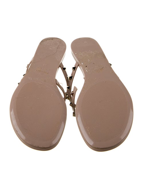 Valentino Rockstud Accents Rubber Slides