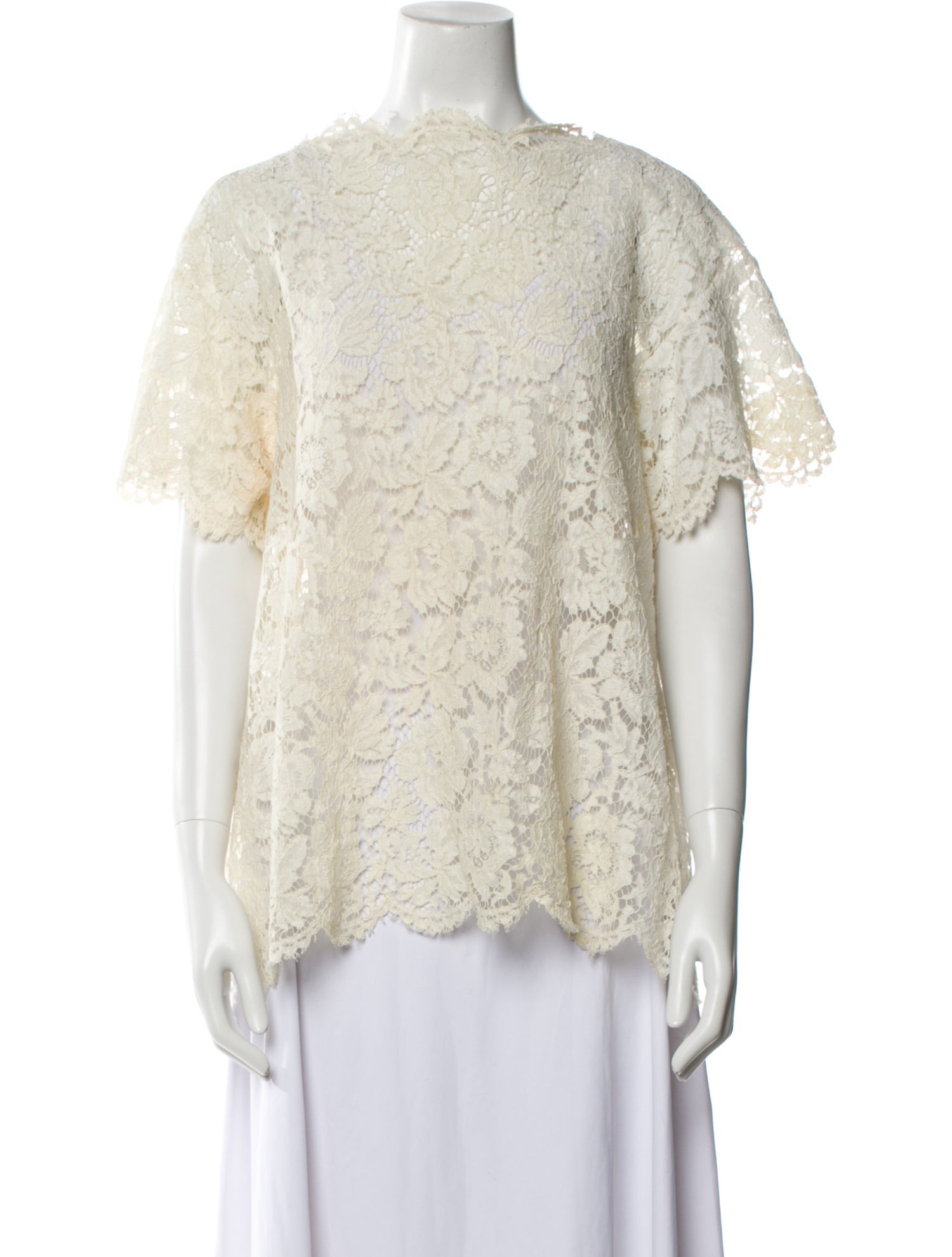 Valentino Lace Lace Pattern Blouse