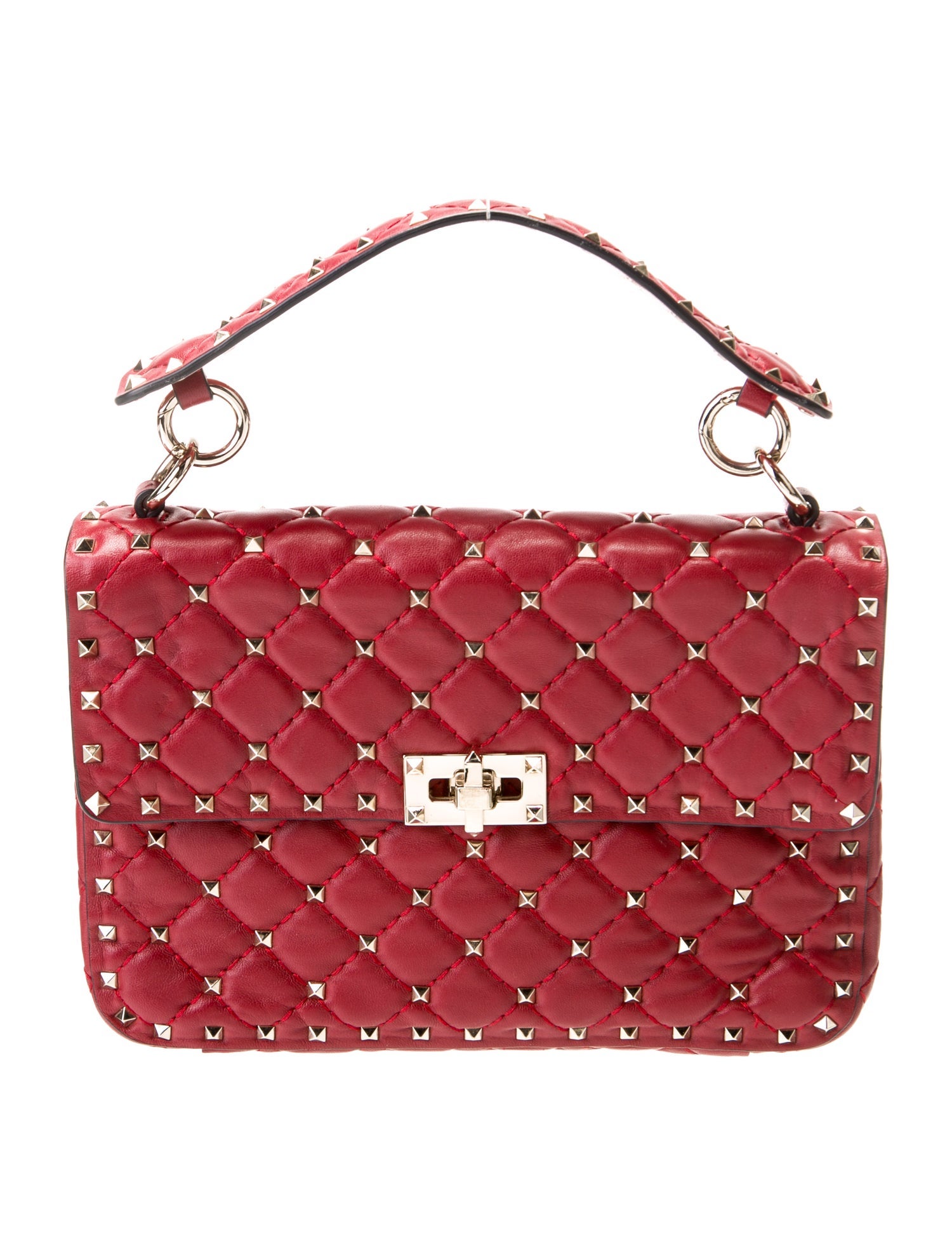 Valentino Rockstud Top Handle Bag