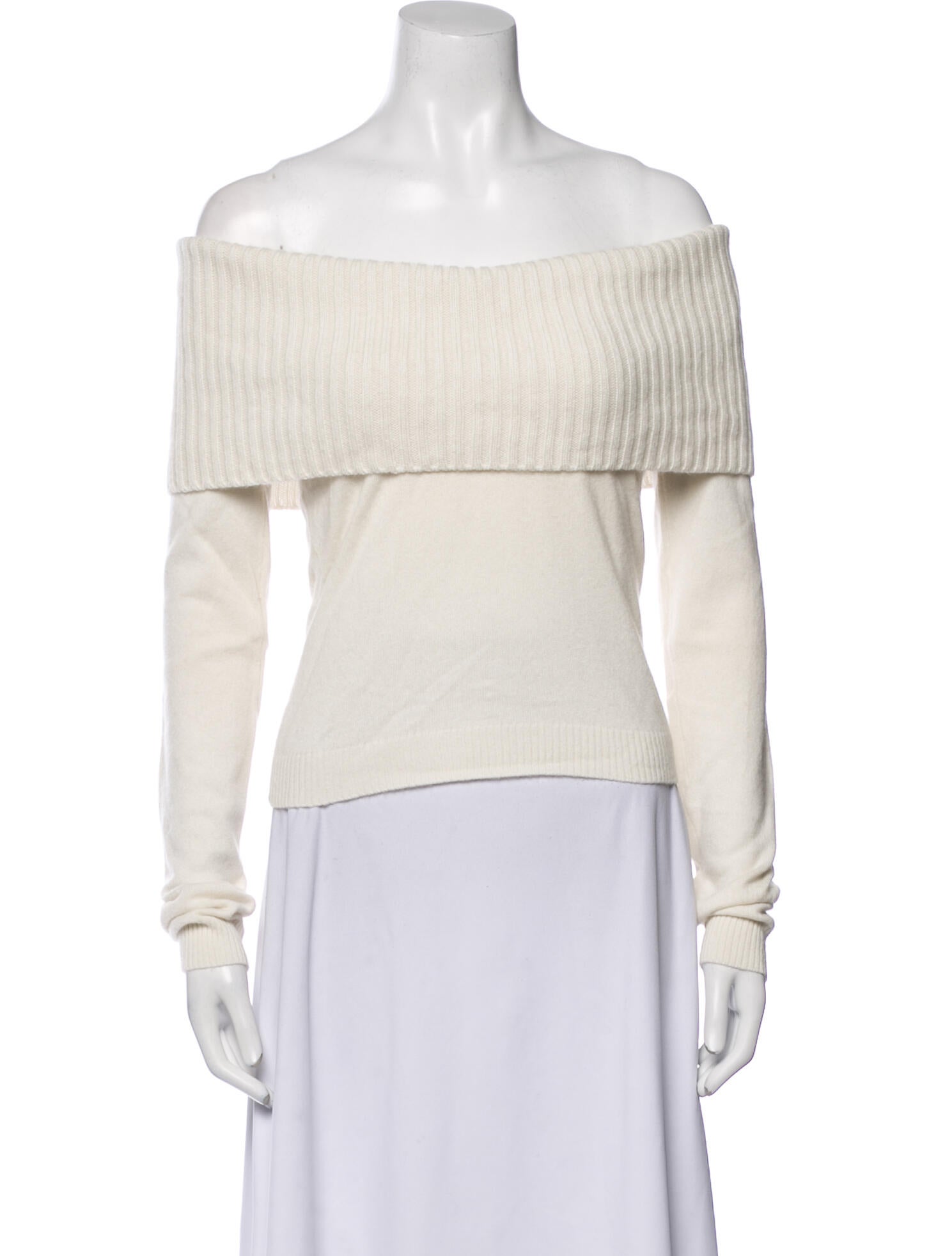 Valentino Cashmere Off-The-Shoulder Sweater