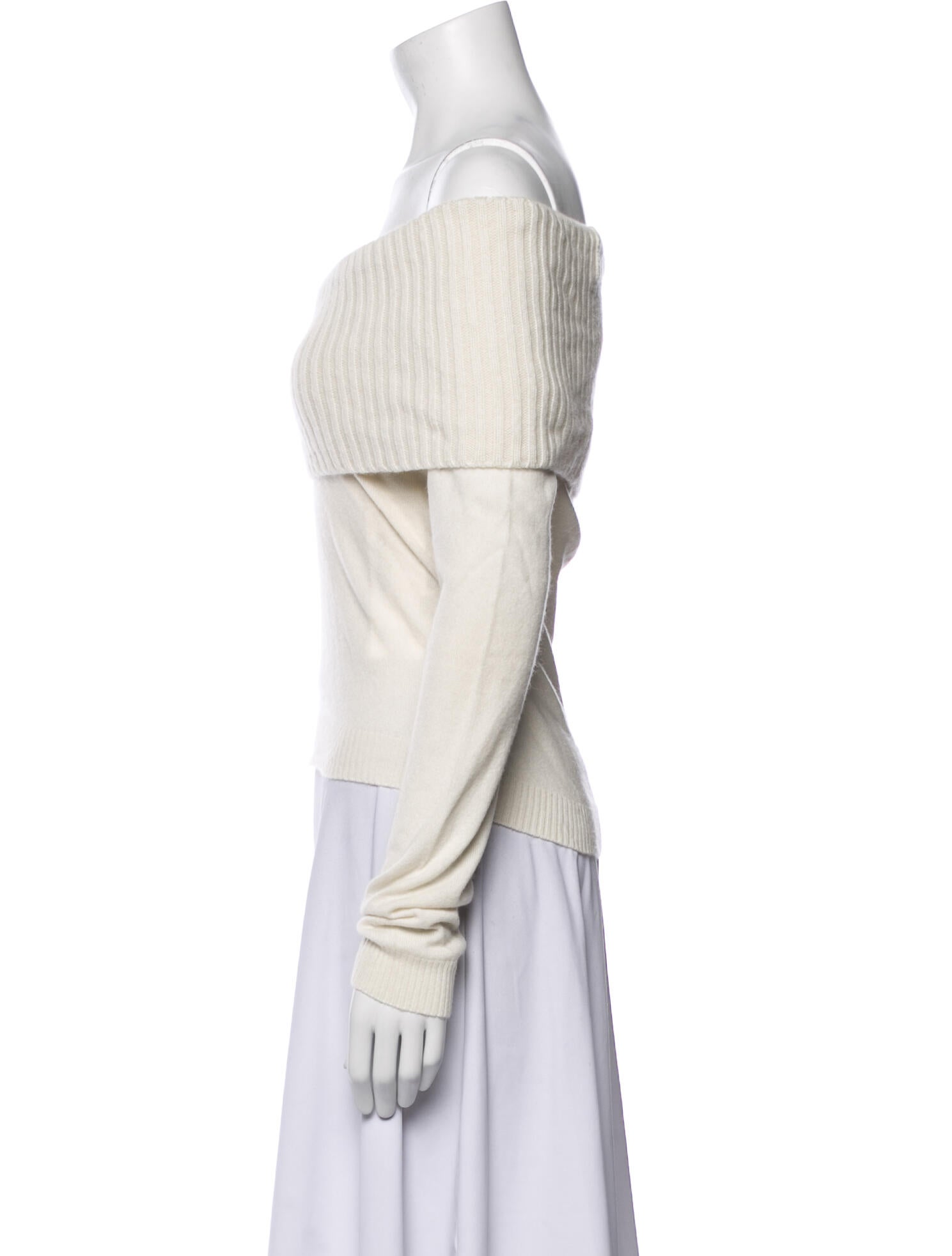 Valentino Cashmere Off-The-Shoulder Sweater