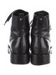 Valentino Rockstud Accents Leather Combat Boots