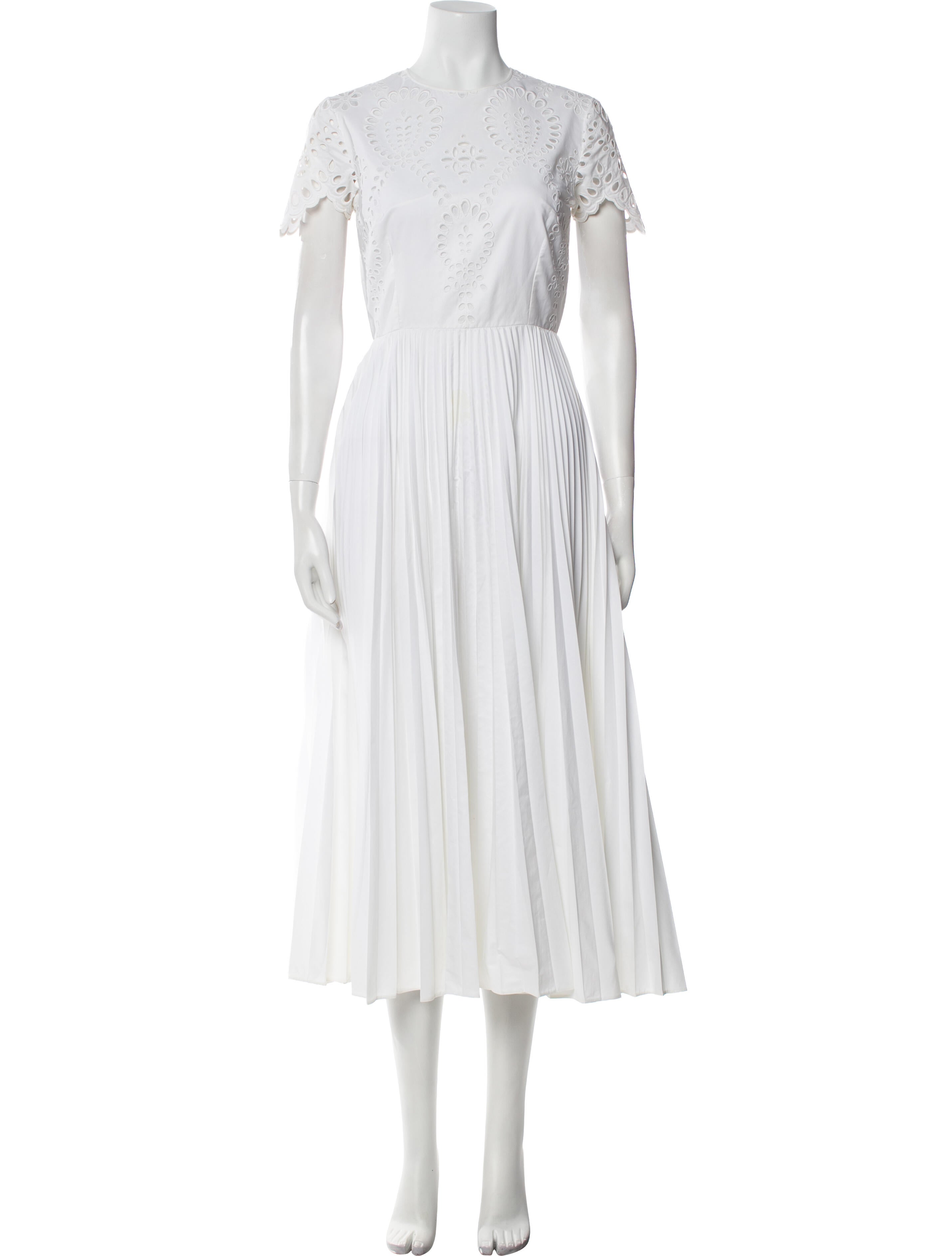 Valentino Crew Neck Long Dress