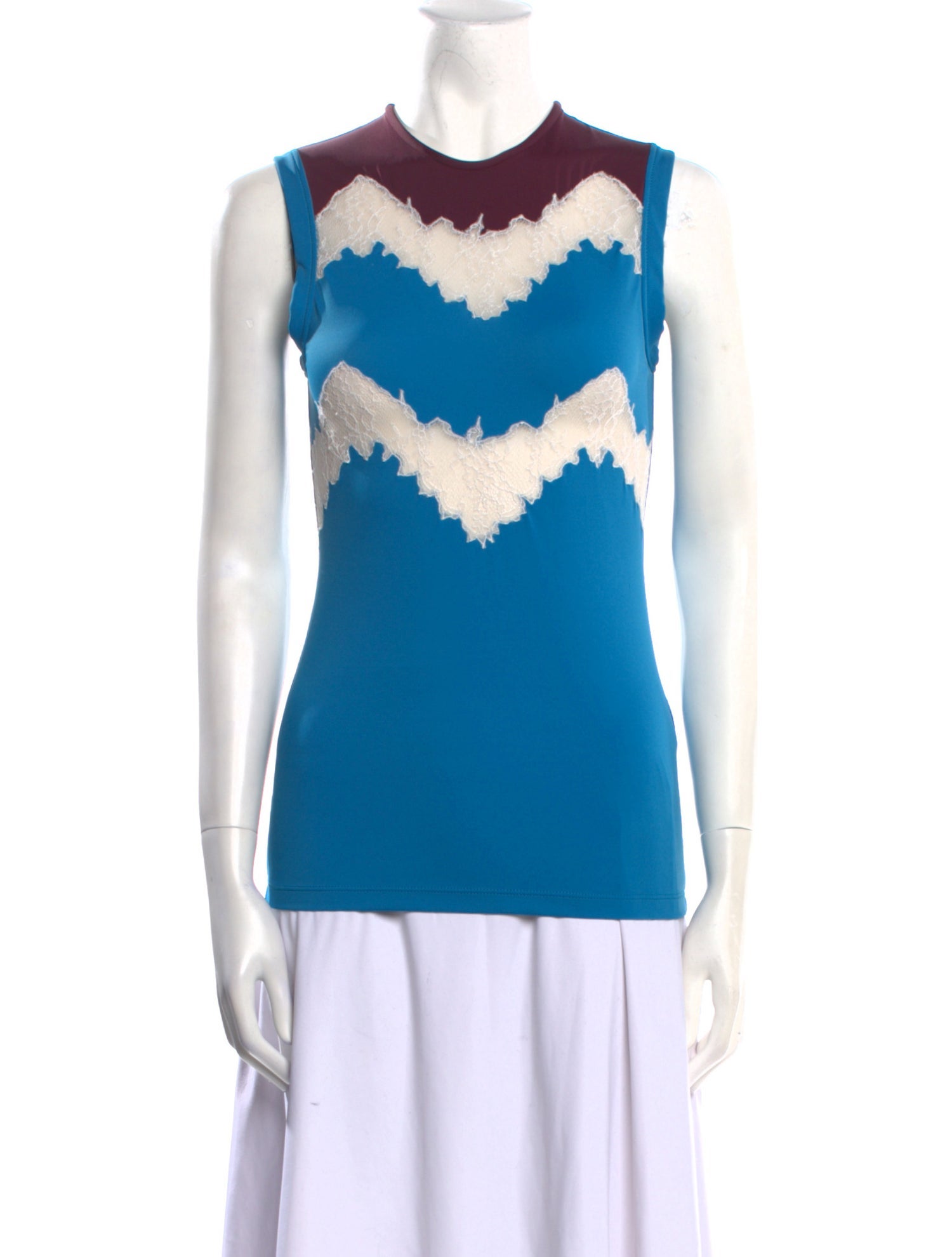 Valentino Printed Crew Neck Top