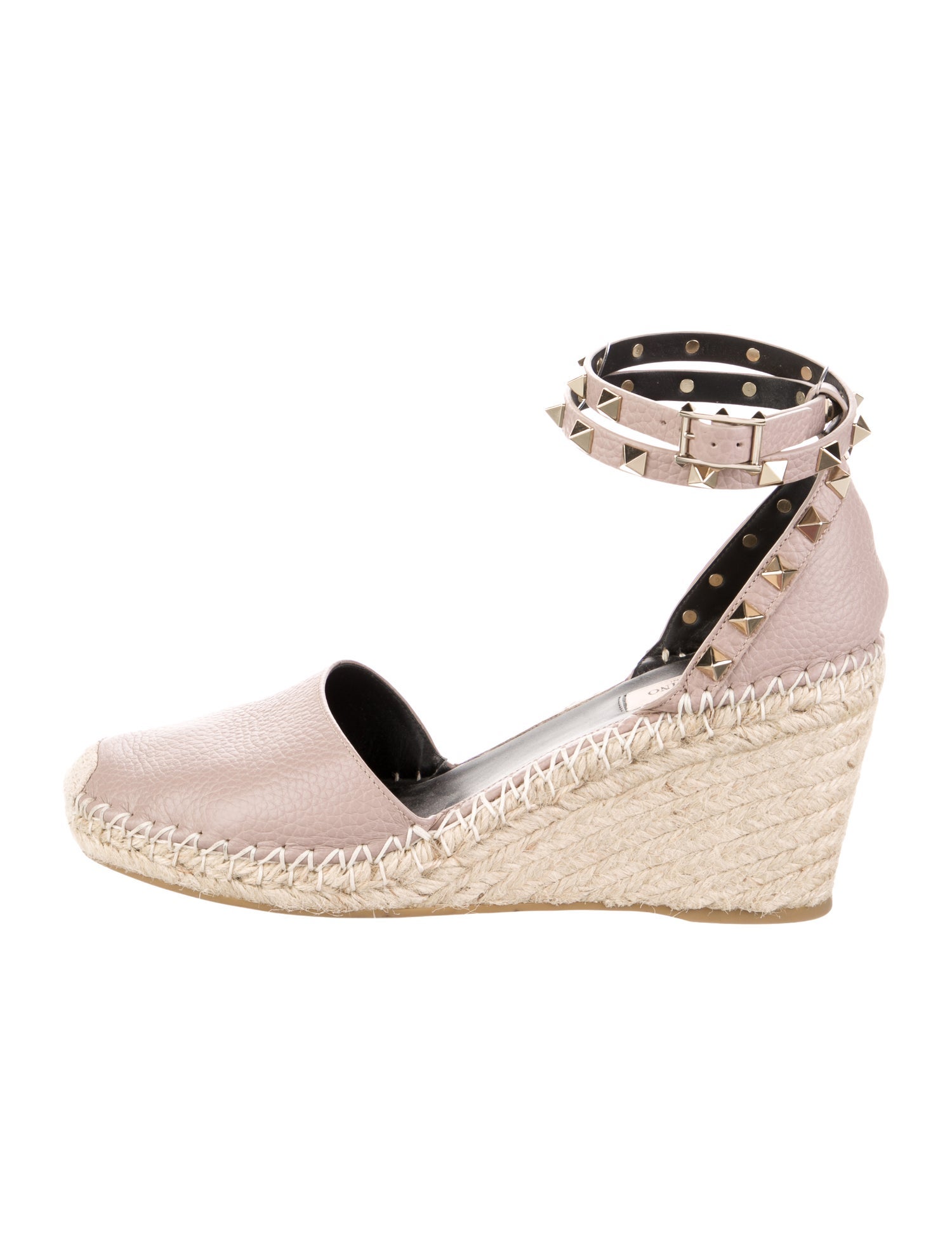 Valentino Rockstud Accents Leather D'Orsay Pumps