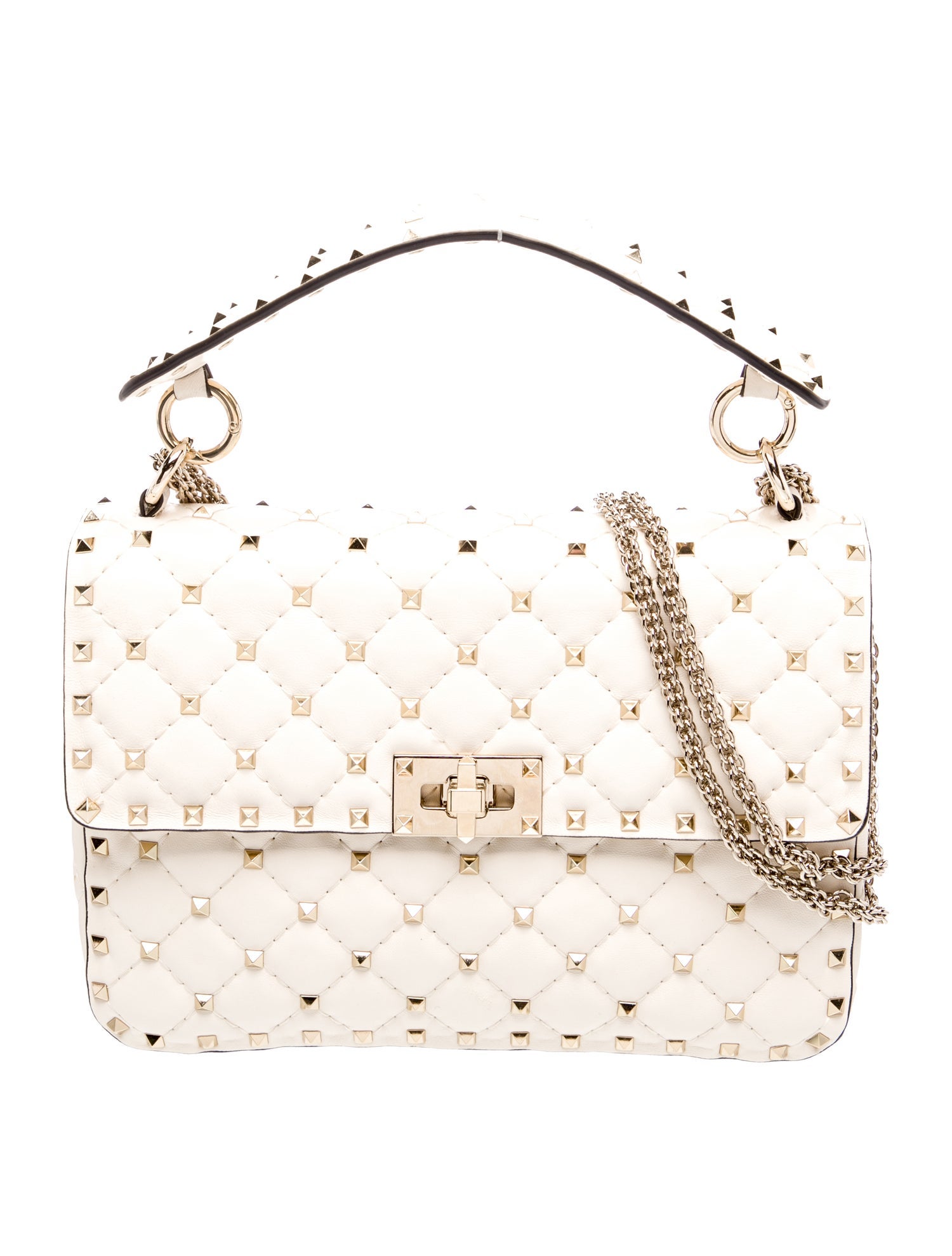 Valentino Rockstud Top Handle Bag