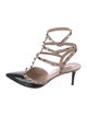 Valentino Rockstud Accents Patent Leather T-Strap Pumps