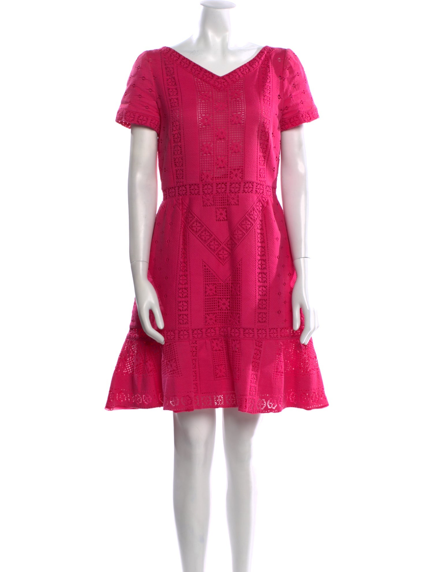 Valentino V-Neck Mini Dress