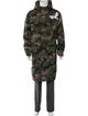 Valentino Rockstud Accents Camouflage Print Parka