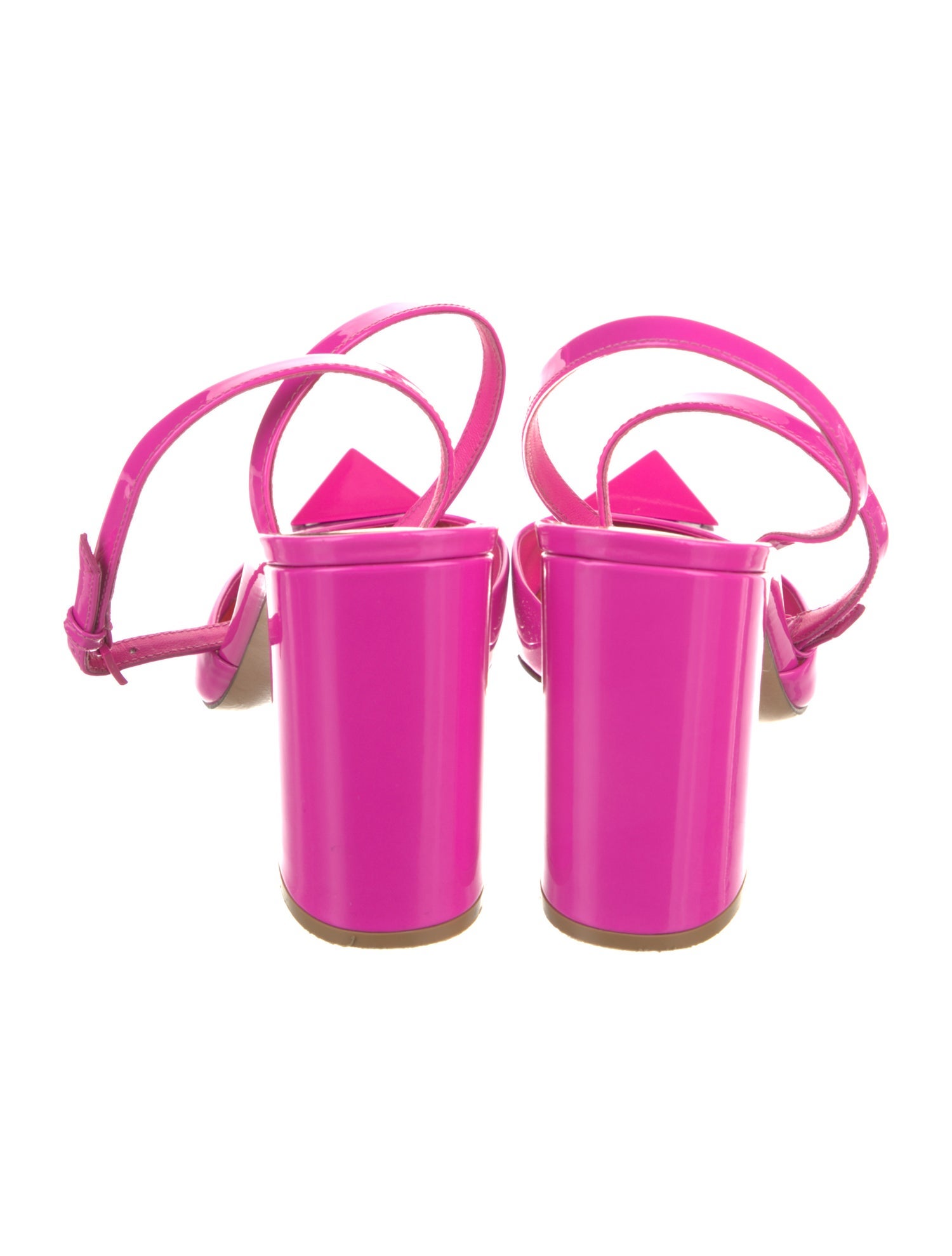 Valentino Rockstud Accents Patent Leather Slingback Pumps