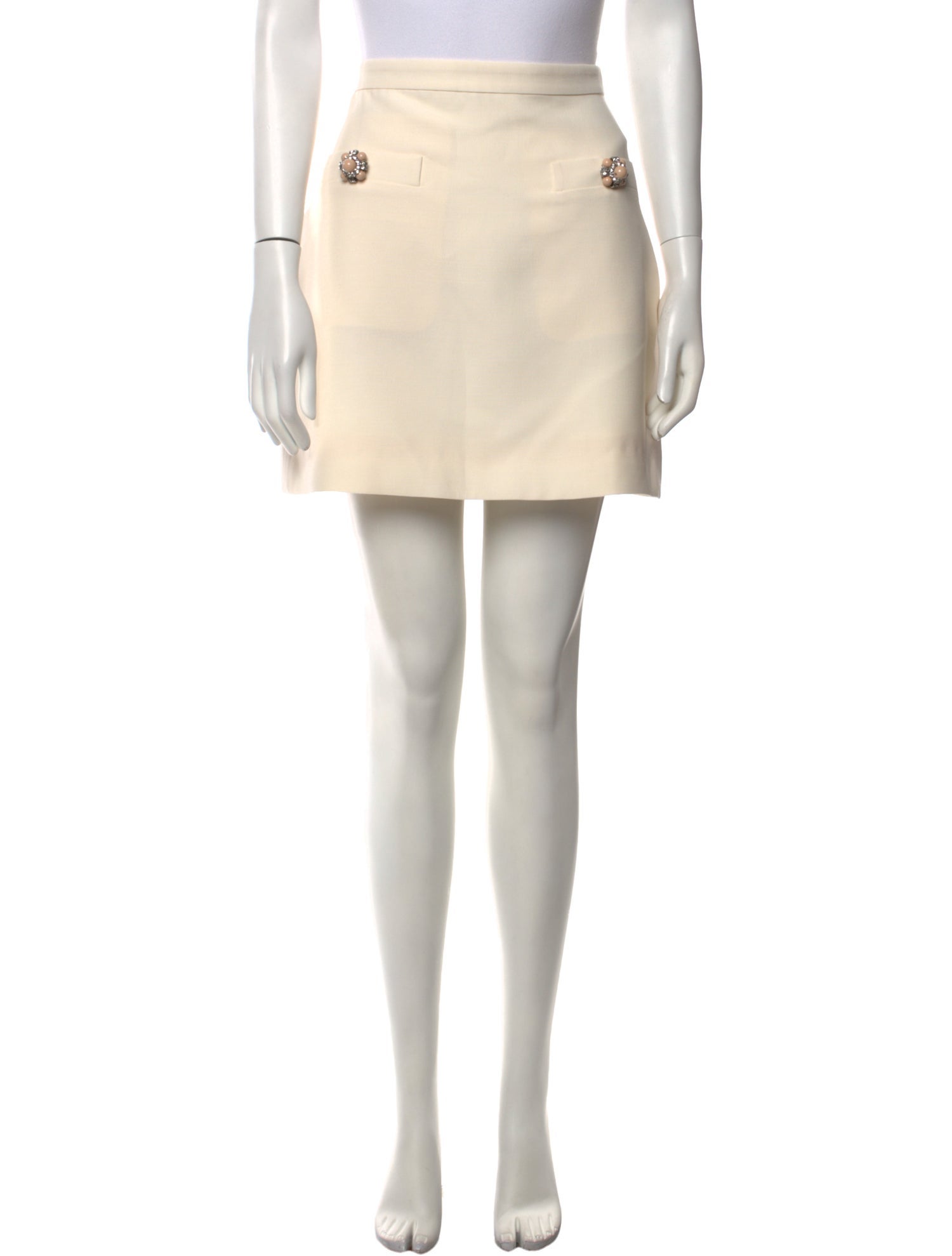 Valentino Virgin Wool Mini Skirt