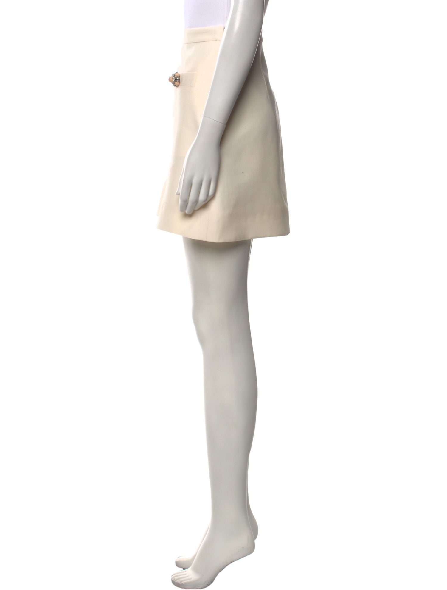 Valentino Virgin Wool Mini Skirt