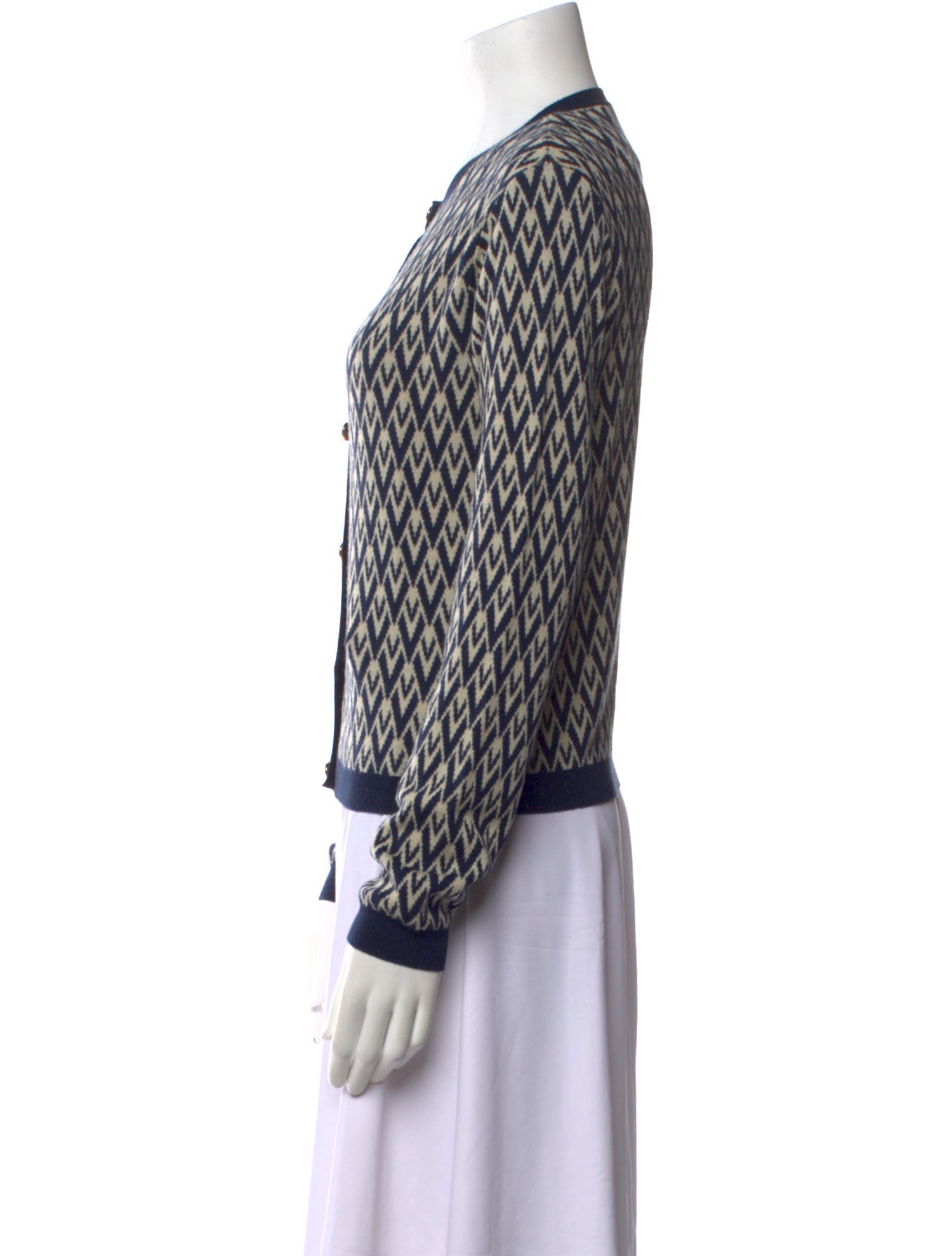 Valentino Virgin Wool Printed Sweater