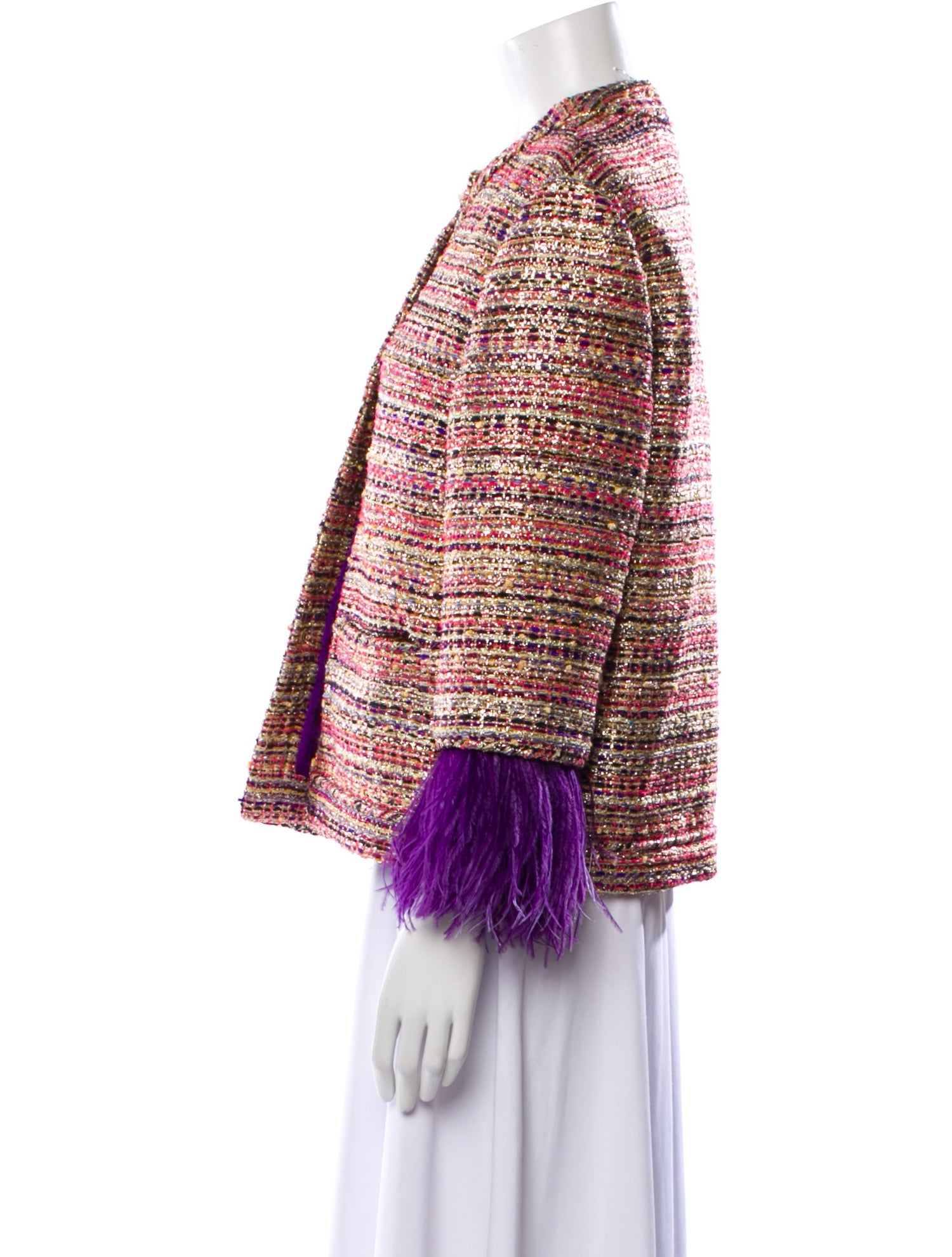 Valentino Tweed Pattern Evening Jacket