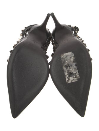 Valentino Rockstud Accents Leather T-Strap Pumps