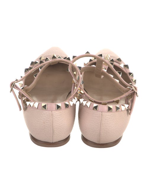 Valentino Rockstud Accents Leather Ballet Flats