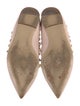 Valentino Rockstud Accents Leather Ballet Flats