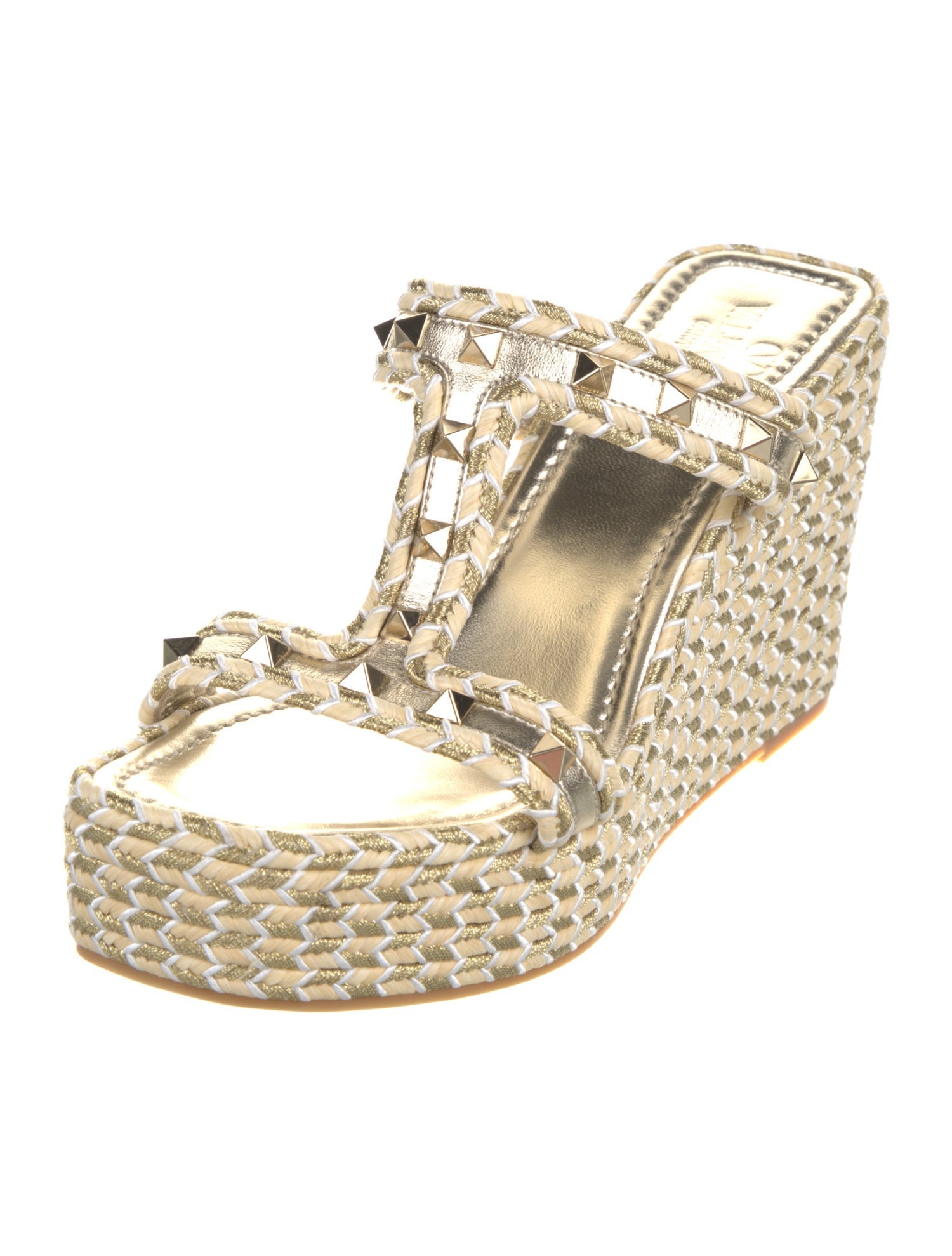 Valentino Rockstud Accents Studded Accents Espadrilles