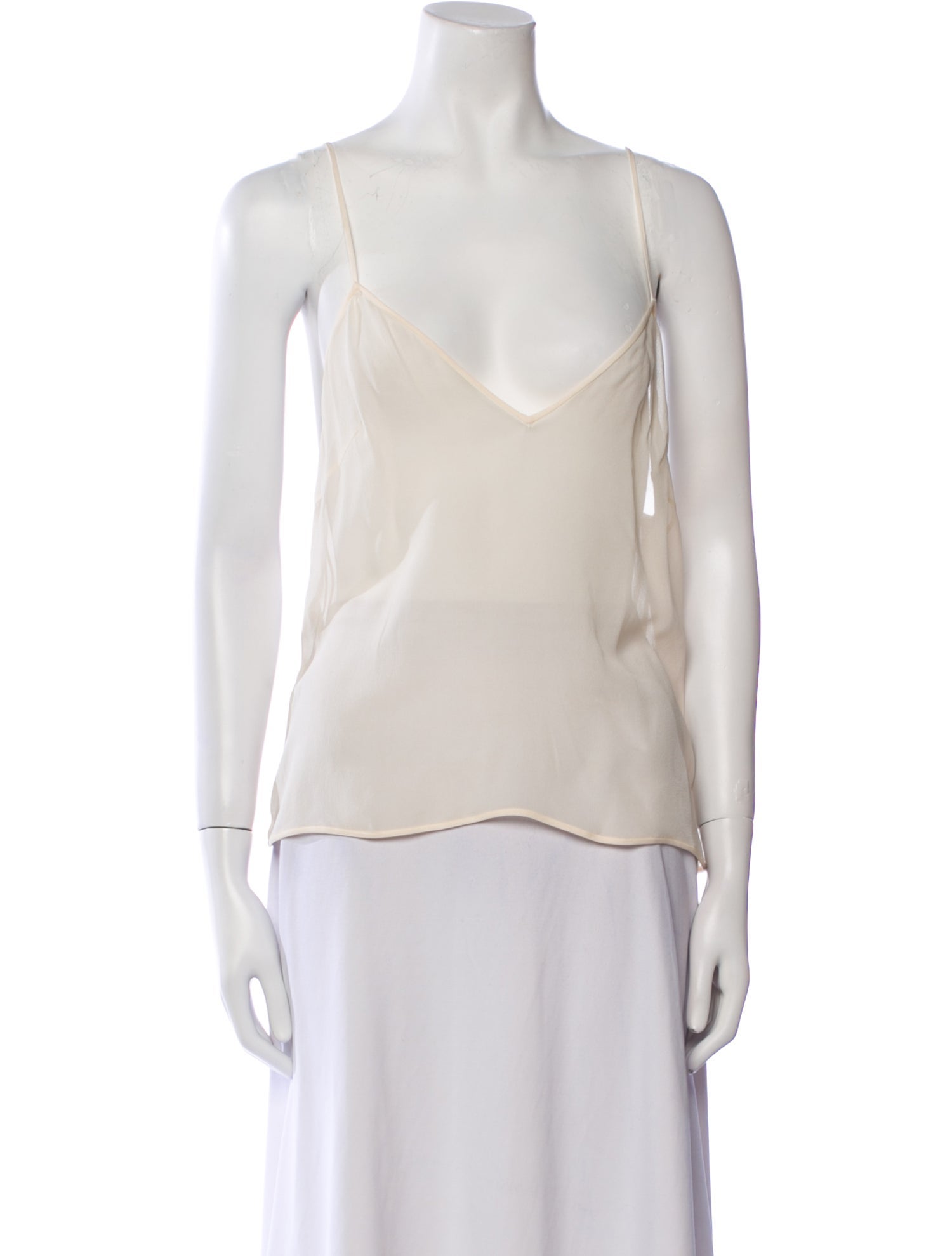 Valentino Silk V-Neck Top