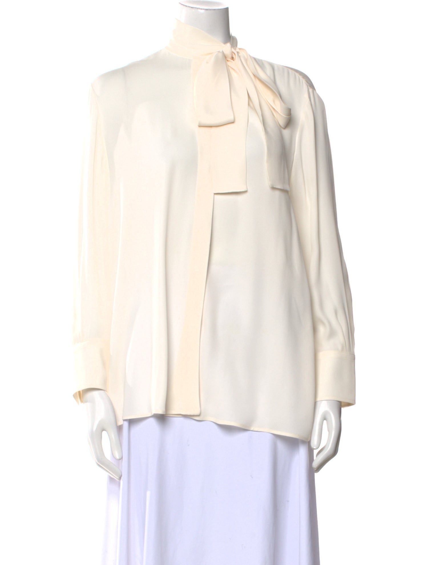 Valentino Silk Mock Neck Blouse