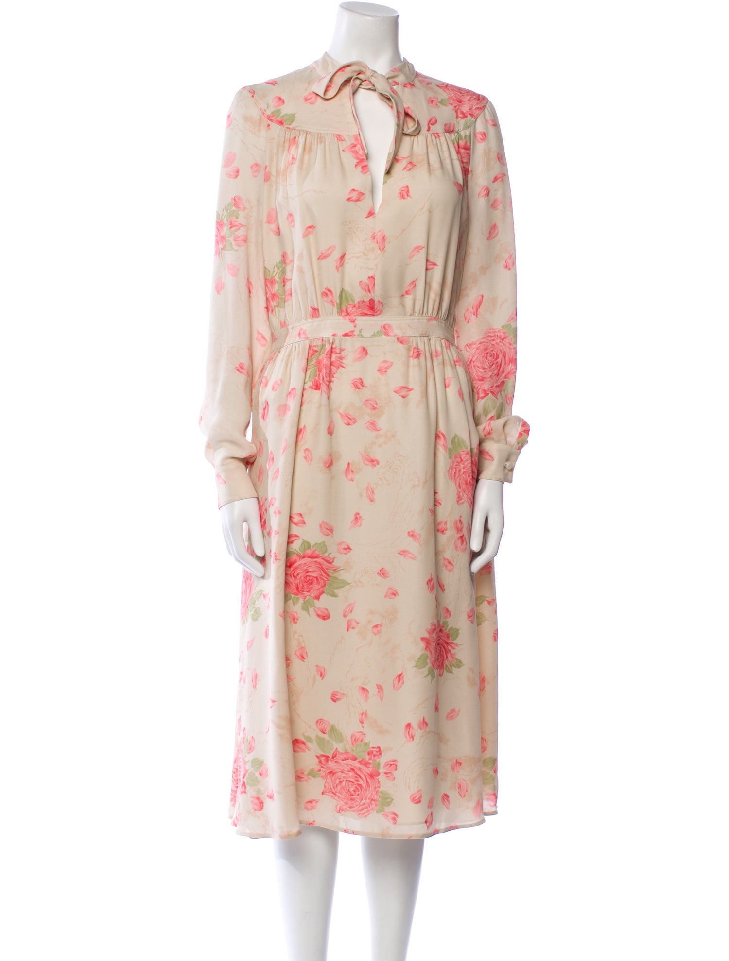Valentino Silk Midi Length Dress w/ Tags