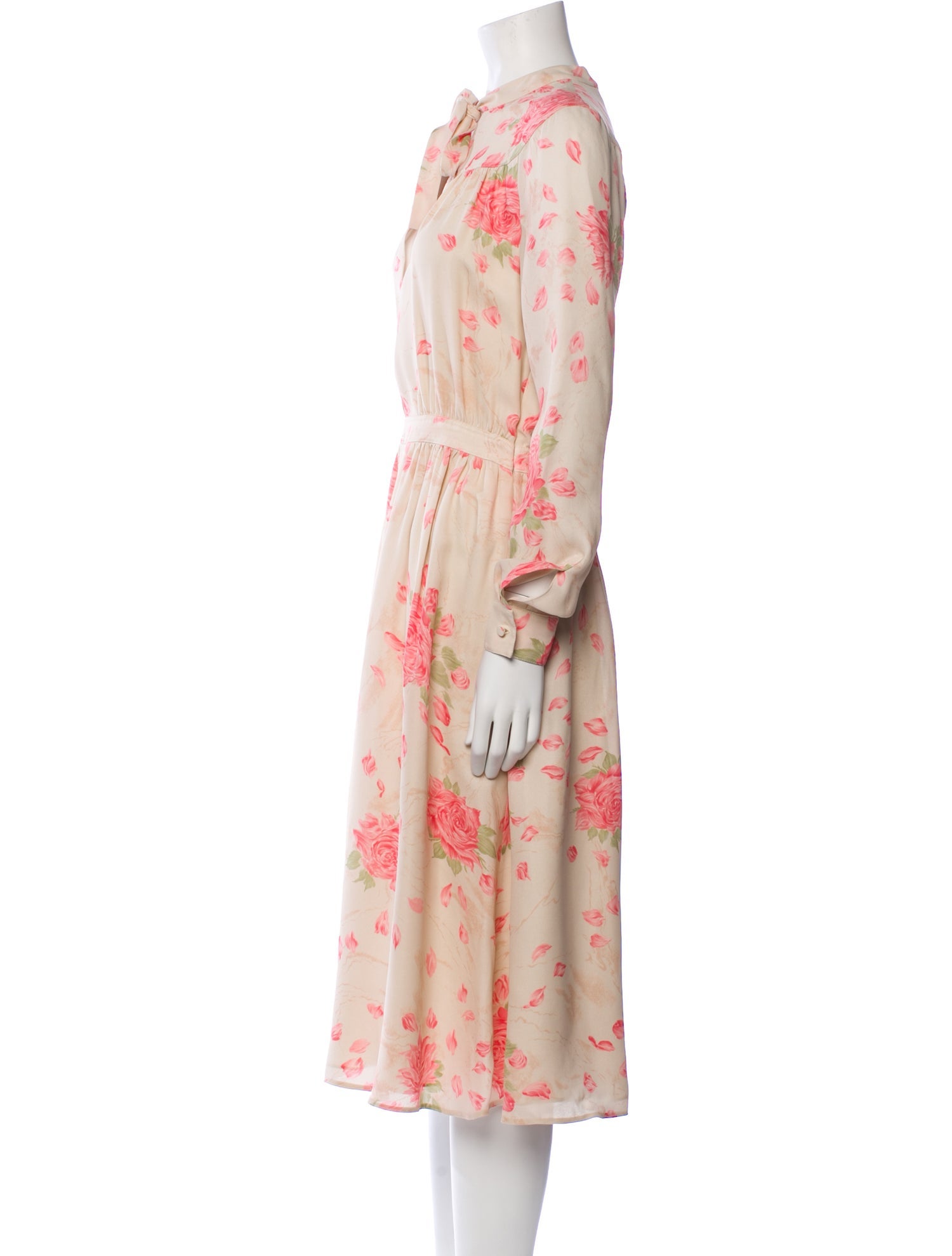 Valentino Silk Midi Length Dress w/ Tags